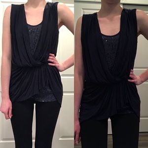 New Anthropologie Bailey 44 Navy Tank Top